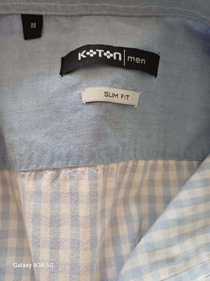 Açık Mavi Düğmeli Erkek Gömlek - Görsel 3