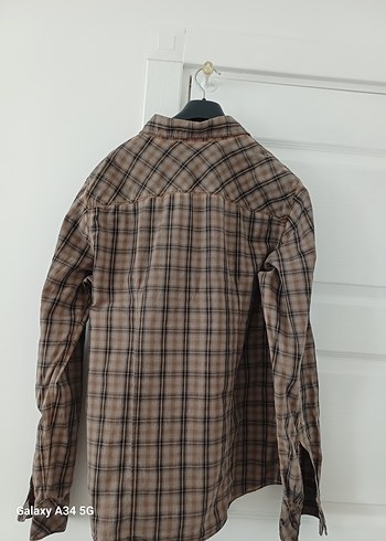 Düğmeli Uzun Kollu yeşil Ekoseli Erkek Gömlek - Görsel 3