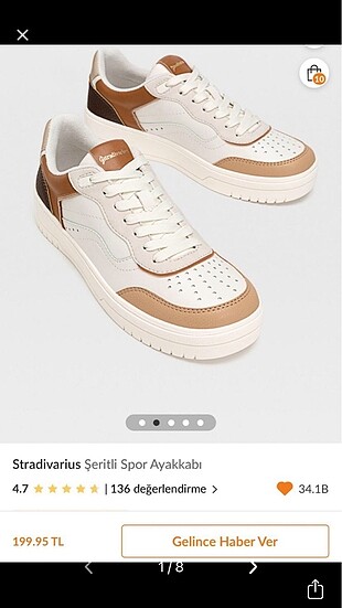 Stradivarius spor ayakkabı