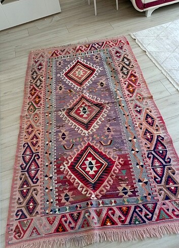 El dokuma kilim antika kilim yün kilim çeyizlik kilim
