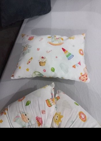 Bebek Yatağı ve Yastık Seti - Görsel 2