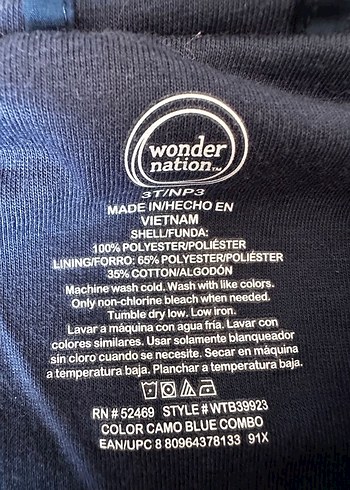 Kapüşonlu Kamuflaj Desenli Erkek Çocuk Mont - Görsel 2