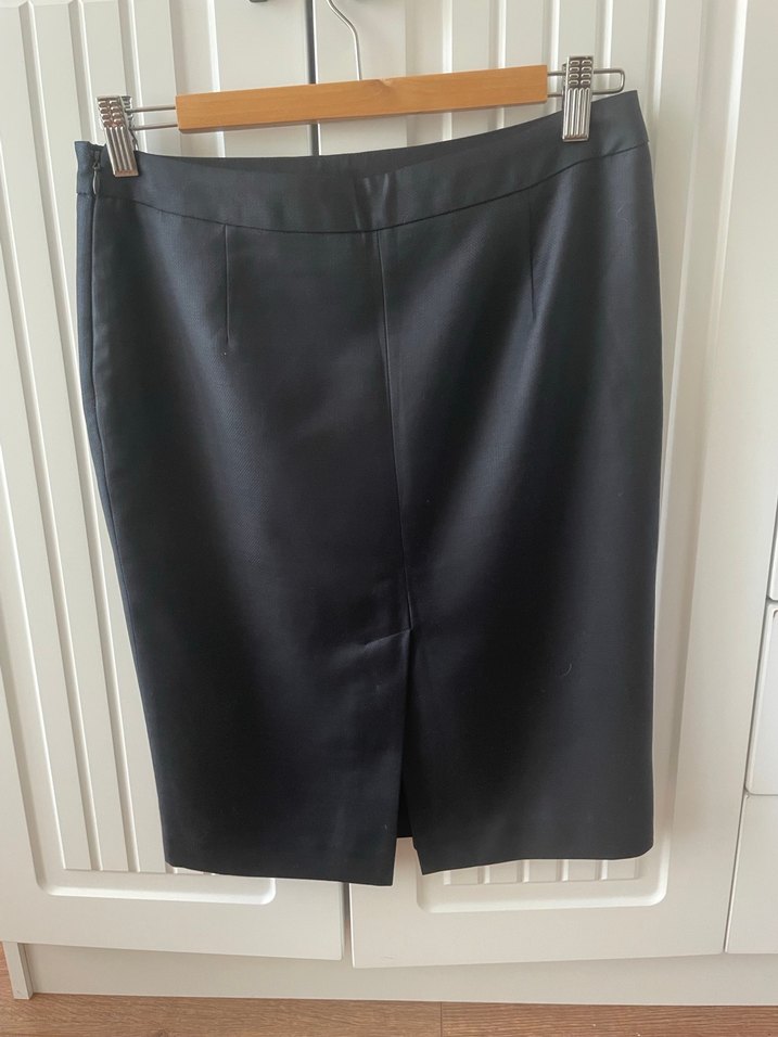 Siyah Drapeli Midi Kalem Etek - Görsel 2