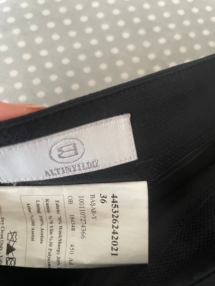 Siyah Drapeli Midi Kalem Etek - Görsel 3