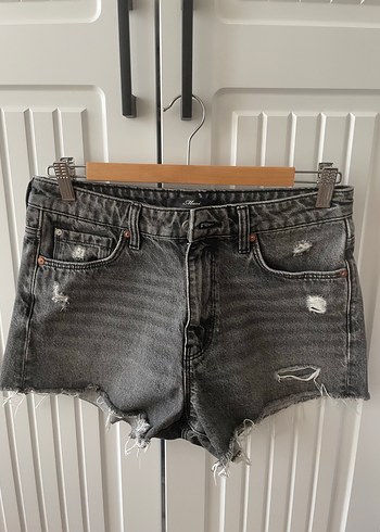 Gri Baskılı Kadın Kot Pantolon - Görsel 3