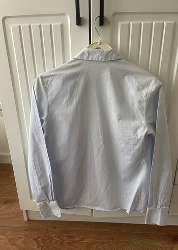 Düğmeli Beyaz Kadın Gömlek - Görsel 2