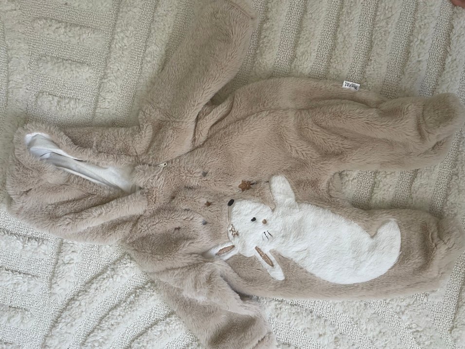 Kürklü Nakışlı Bebek  Tulumu - Görsel 2