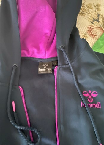 m Beden Hummel Kapüşonlu Fermuarlı hırka
