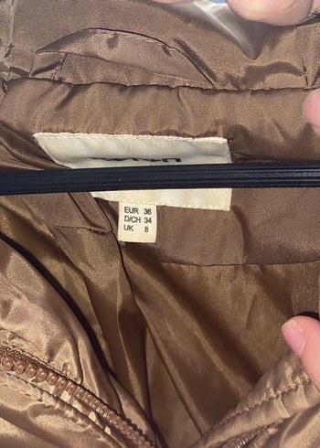 Koton Kahverengi Kürklü Kadın Kış Montu - Görsel 6