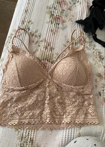 Penti Bej Dantel Bohem Bralet - Görsel 2