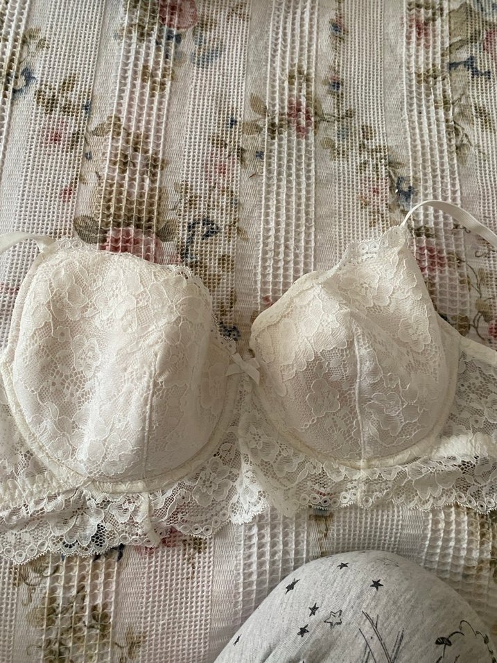 Beyaz Dantel Bohem sütyen - Görsel 3
