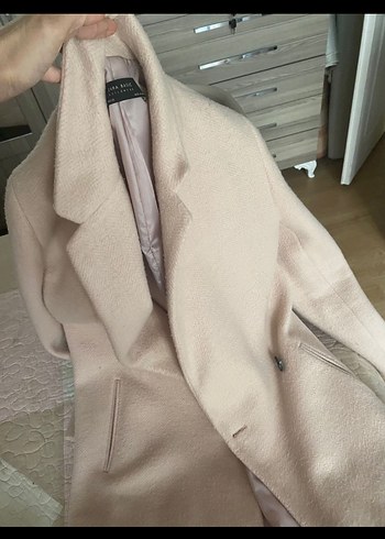 Zara Pudra Renk kaban - Görsel 4