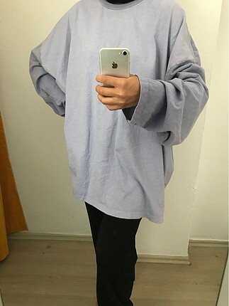 xl Beden mor Renk Oversize sweatshirt