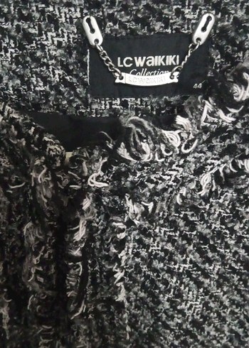 Gri Uzun Kadın Kaban - Görsel 3