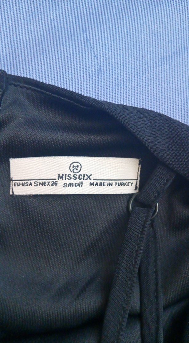 Siyah Straplez Mini Kat Kat Elbise Tulum - Görsel 2