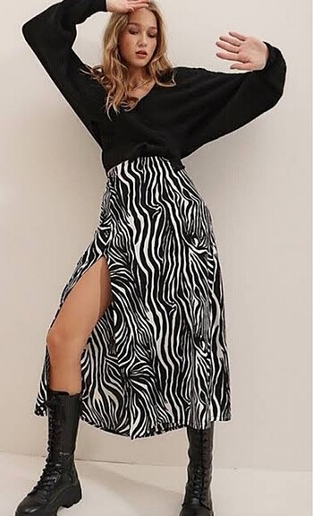 Zebra desen etek
