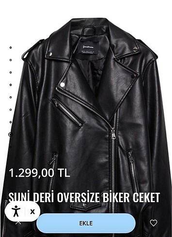 Siyah deri ceket