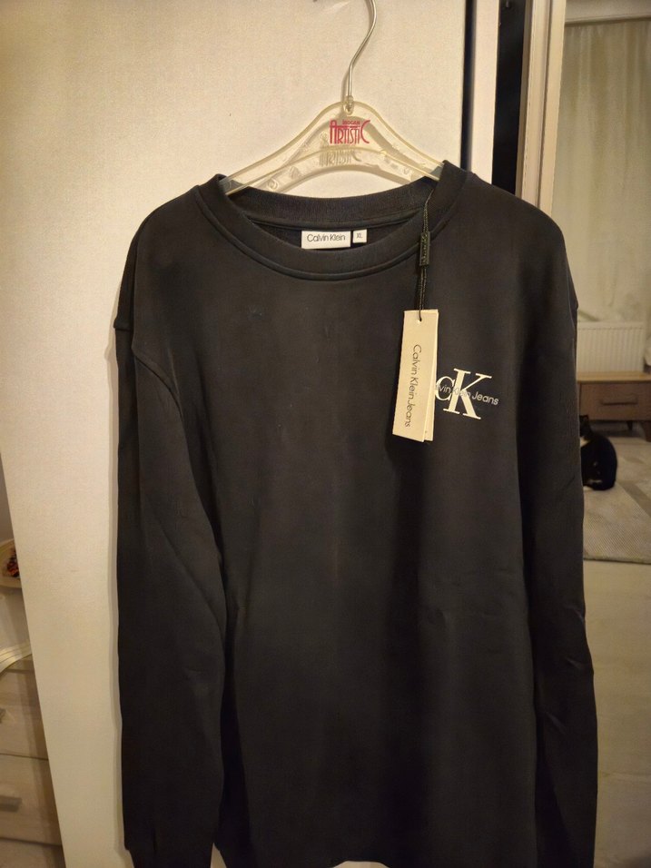 Calvin Klein Siyah Baskılı Sweatshirt — görsel 7/7