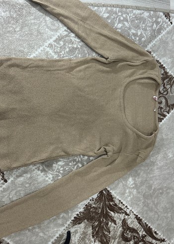 Uzun Kollu İnce Triko Kazak - Görsel 2