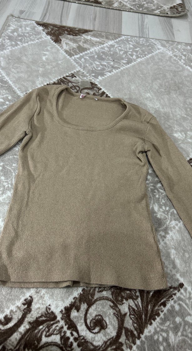 Uzun Kollu İnce Triko Kazak - Görsel 3