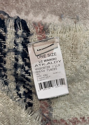 Gri Örgü Kadın Şal - Görsel 3