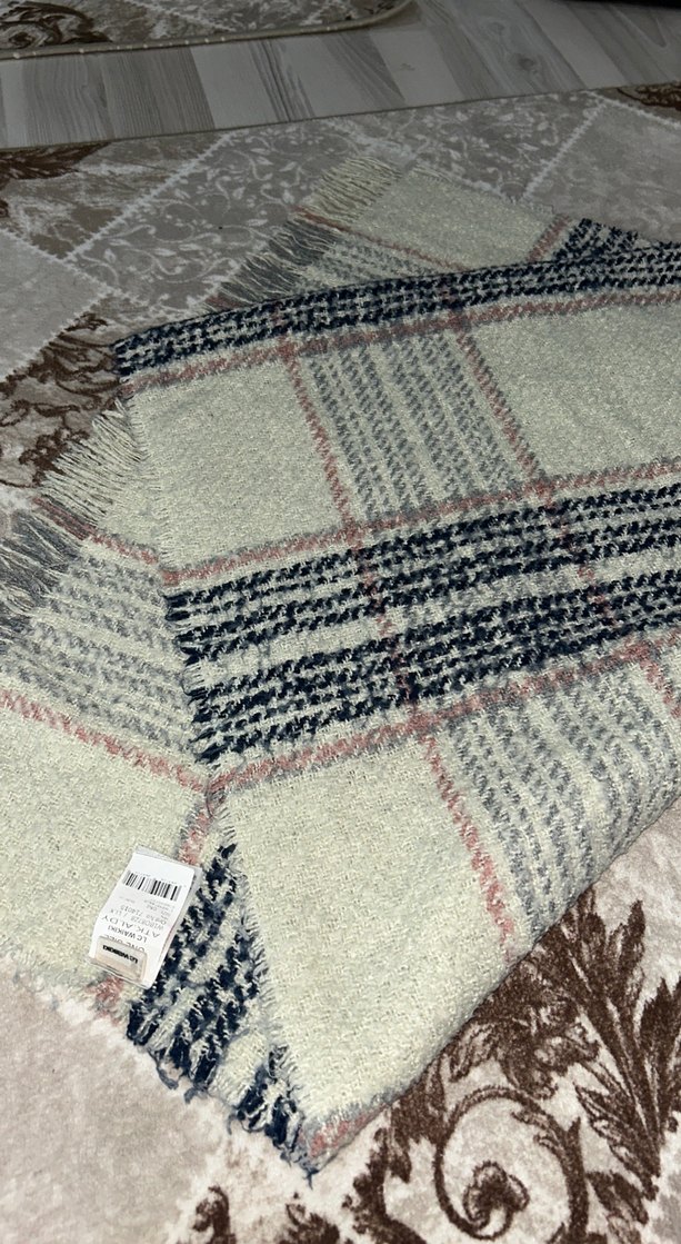 Gri Örgü Kadın Şal - Görsel 2