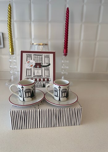 H&M Home Beyaz Espresso Fincan Takımı 2'li H&M home marka