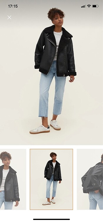 l Beden siyah Renk Stradivarius Biker Ceket