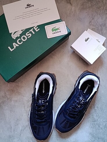 43 Beden lacivert Renk LACOSTE SPOR AYAKKABI