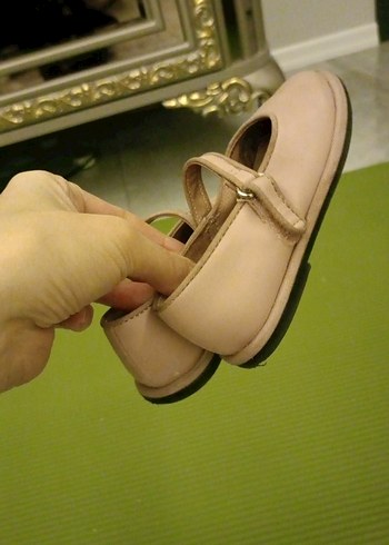 Kız Çocuk Pembe Tokalı Babet Ayakkabı - Görsel 3