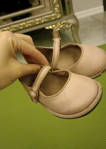 Kız Çocuk Pembe Tokalı Babet Ayakkabı - Görsel 2