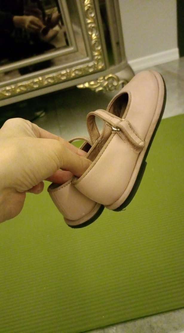 Kız Çocuk Pembe Tokalı Babet Ayakkabı - Görsel 3