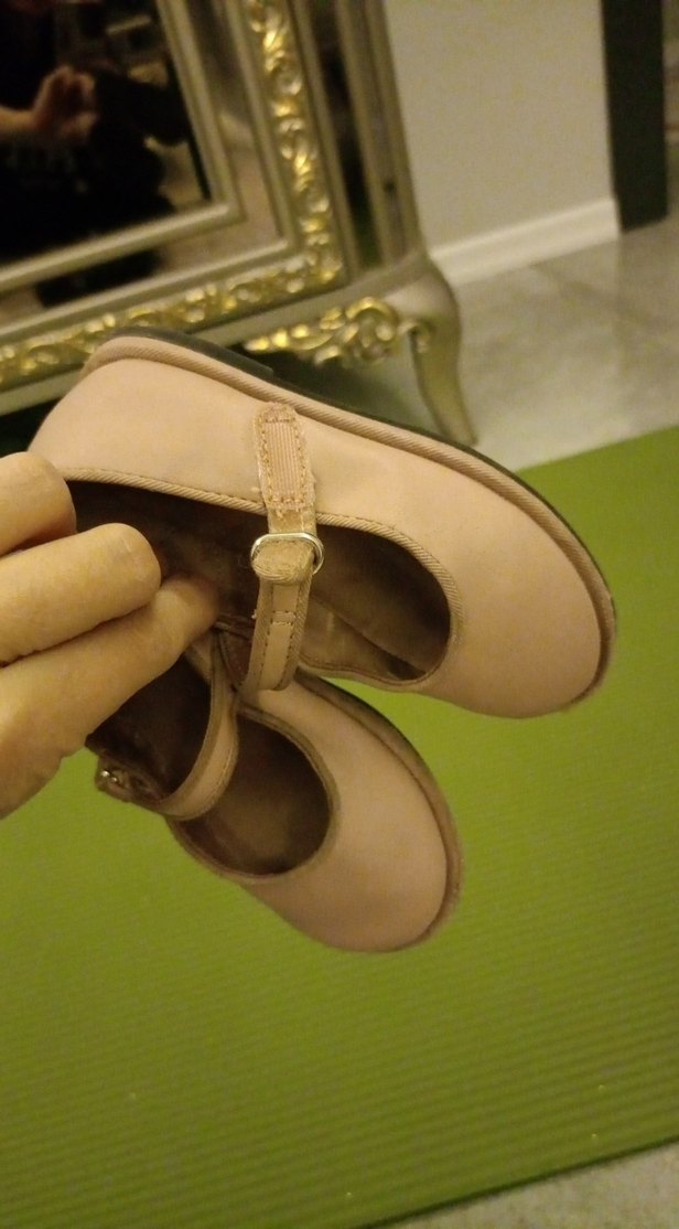 Kız Çocuk Pembe Tokalı Babet Ayakkabı - Görsel 4