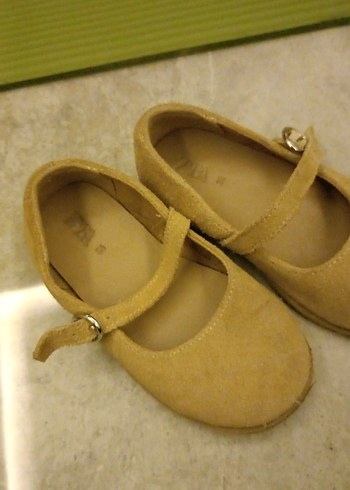 Bej Süet Kız Çocuk Babet - Görsel 4