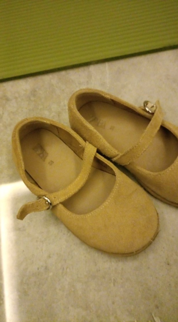 Bej Süet Kız Çocuk Babet - Görsel 4