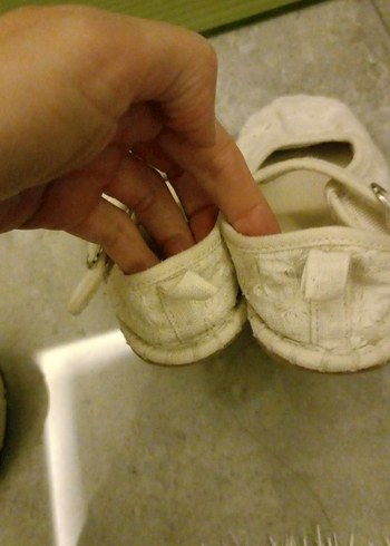 Kız Çocuk Beyaz Nakışlı Dantel Babet - Görsel 5