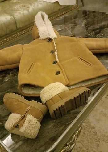 Kürklü Kapüşonlu Erkek Çocuk Kabanı - Görsel 2