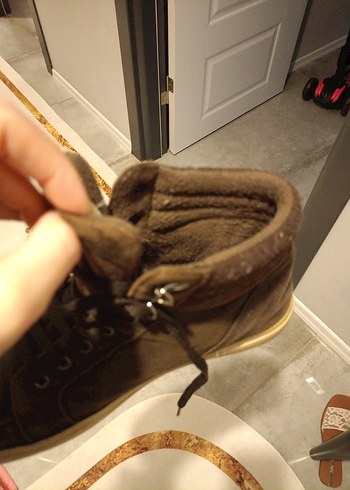 Erkek Kahverengi Sokak Tarzı Ayakkabı Bağcığı - Görsel 5