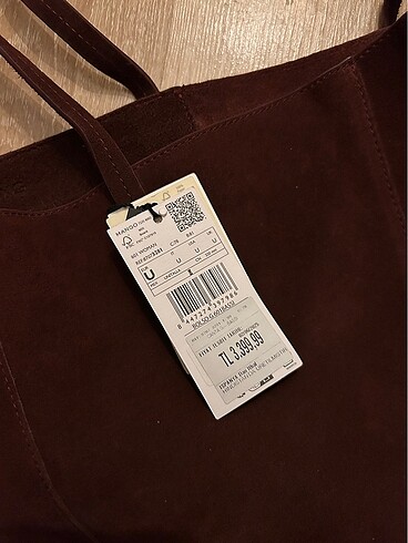  Beden bordo Renk Mango süet shopper çanta