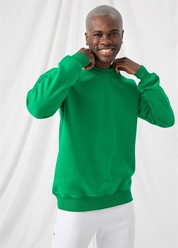 Yeşil oversize sweat