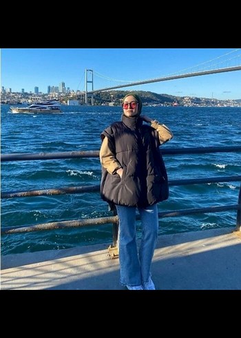 h&m şişme oversize yelek - Görsel 3