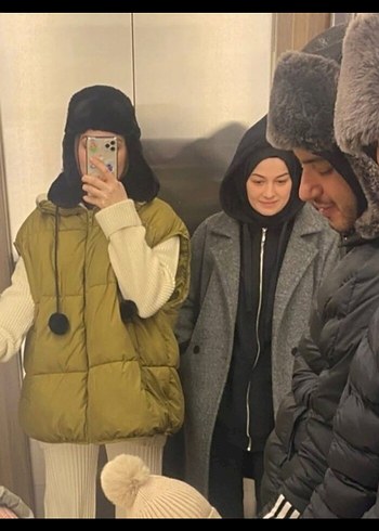 h&m şişme oversize yelek - Görsel 2