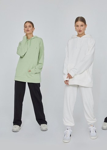 Be Blue kapüşonlu sweatshirt - Görsel 2