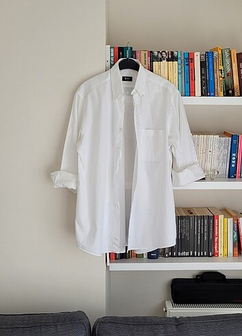 l Beden vintage oversize poplin gömlek