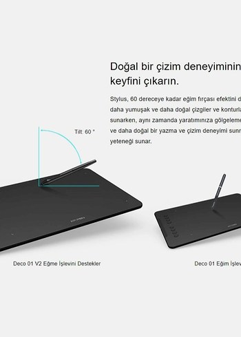 XP-Pen Deco 01 V3 Grafik Tablet Siyah - Görsel 2