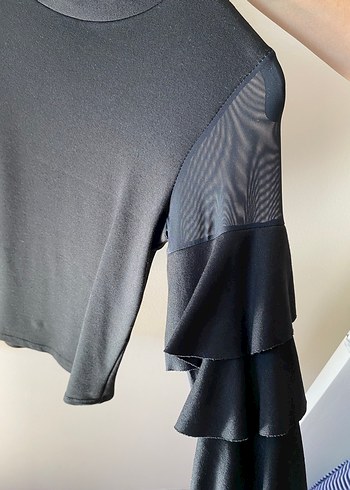 Kolu Fırfırlı Bluz - Görsel 4