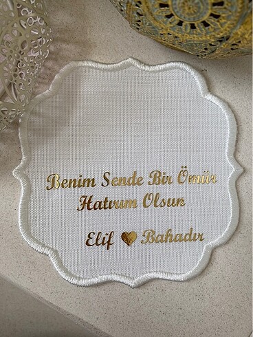 1 fincan 2 adet mendil