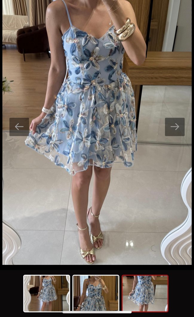 Kısa Abiye Elbise - Görsel 3