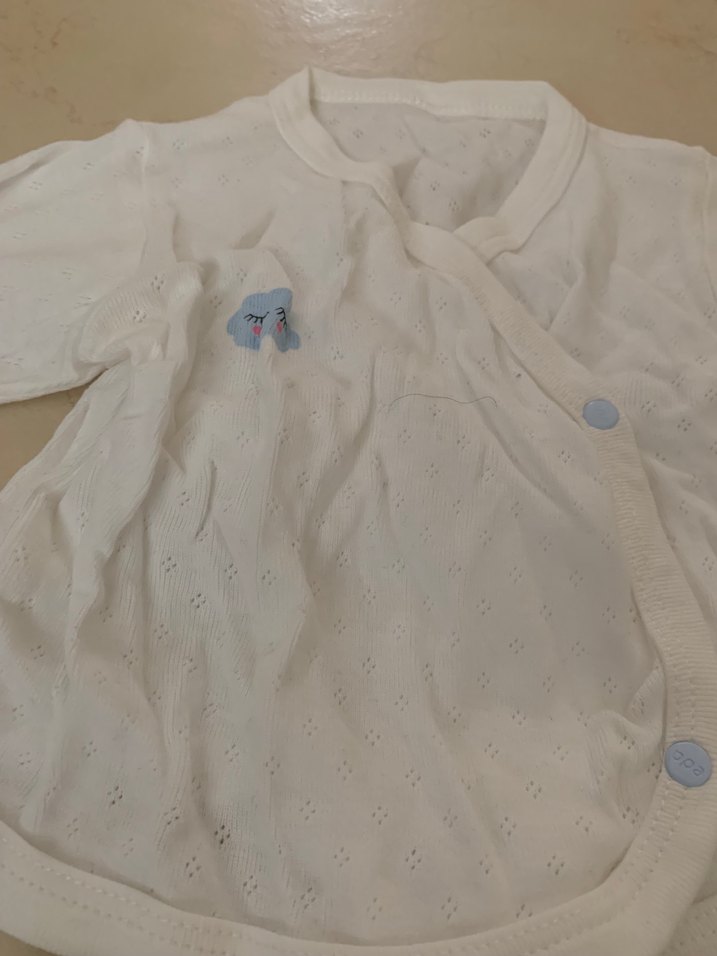 Bebek Erkek Beyaz Pamuklu Takım - Görsel 2