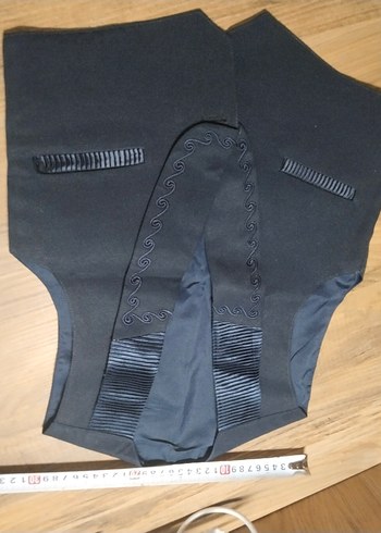 Düğmeli Siyah çocuk Yelek - Görsel 6